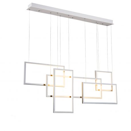 Pendule, Lustre suspendate - Lustra LED dimabila design modern Quadratus white