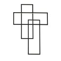Aplica de perete LED dimabila design modern Quadratus black