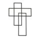 Aplica de perete LED dimabila design modern Quadratus black