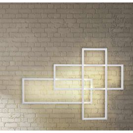 Aplice, corpuri de iluminat pentru pereti - Aplica de perete LED dimabila design modern Quadratus white