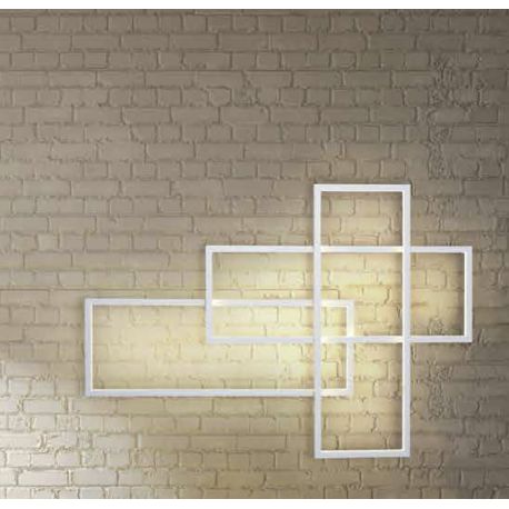 Aplice, corpuri de iluminat pentru pereti - Aplica de perete LED dimabila design modern Quadratus white
