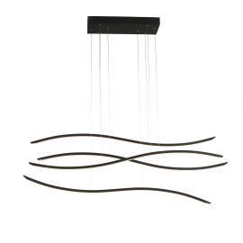 Pendule, Lustre suspendate - Lustra LED dimabila design modern Waves black