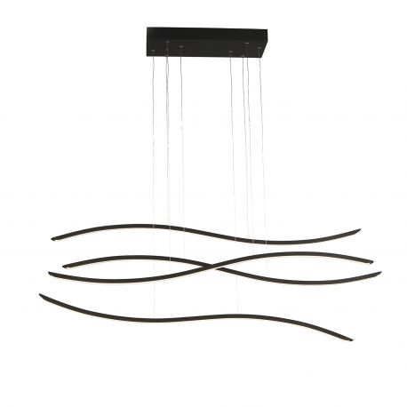 Pendule, Lustre suspendate - Lustra LED dimabila design modern Waves black