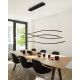 Pendule, Lustre suspendate - Lustra LED dimabila design modern Waves black