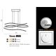 Pendule, Lustre suspendate - Lustra LED dimabila design modern Waves black