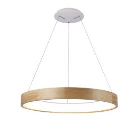 Pendule, Lustre suspendate - Lustra LED moderna design lemn natural 65cm Silvam