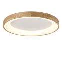Lustra LED aplicata moderna design lemn natural 65cm Silvam