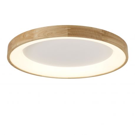 Lustre aplicate - Lustra LED aplicata moderna design lemn natural 65cm Silvam