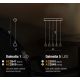 Pendule, Lustre suspendate - Lustra cu pendule LED design modern Dalmatia 5 Black
