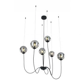 Candelabre, Lustre - Lustra moderna cu 8 surse de lumina design deosebit CONFLUX