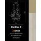Candelabre, Lustre - Lustra moderna cu 8 surse de lumina design deosebit CONFLUX