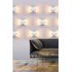 Aplice, corpuri de iluminat pentru pereti - Aplica LED directionabila cu lumina ambientala IP44 Ceres alba