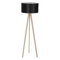 Lampadar cu trepied din lemn design modern Tripod negru