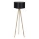 Lampadare - Lampadar cu trepied din lemn design modern Tripod negru