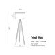 Lampadare - Lampadar cu trepied din lemn design modern Tripod negru