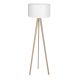 Lampadare - Lampadar cu trepied din lemn design modern Tripod alb