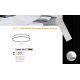 Lustre aplicate - Lustra LED dimabila cu telecomanda Collodi gri