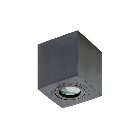 Iluminat pentru baie - Spot aplicat pentru baie IP44 Brant 1 square negru