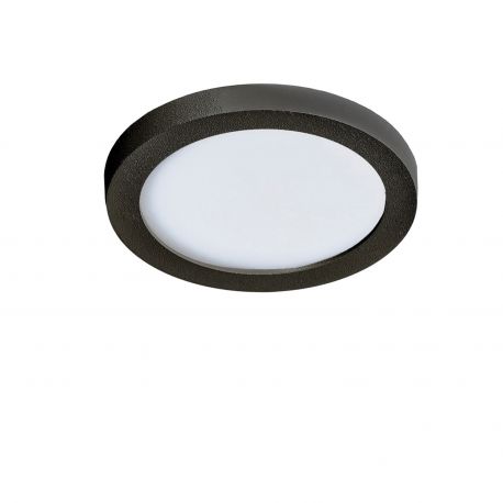 Iluminat pentru baie - Spot LED pentru baie incastrat IP44 Slim 9 round 3000K negru