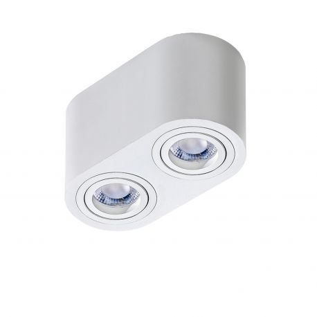 Plafoniere cu spoturi, Spoturi aplicate - Spot aplicat tavan/plafon stil modern Brant 2 alb