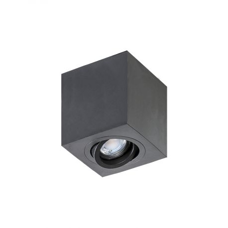 Plafoniere cu spoturi, Spoturi aplicate - Spot aplicat tavan/plafon stil modern Brant 1 SQUARE negru
