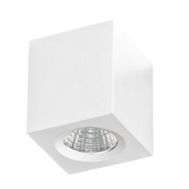 Plafoniere cu spoturi, Spoturi aplicate - Mini Spot LED aplicat tavan/plafon NANO SQUARE alb