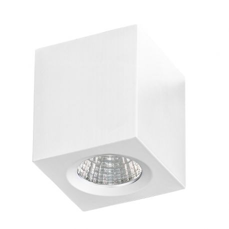 Plafoniere cu spoturi, Spoturi aplicate - Mini Spot LED aplicat tavan/plafon NANO SQUARE alb