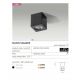 Plafoniere cu spoturi, Spoturi aplicate - Mini Spot LED aplicat tavan/plafon NANO SQUARE alb