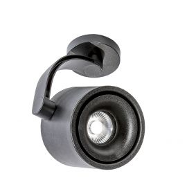 Plafoniere cu spoturi, Spoturi aplicate - Spot LED cu brat aplicat directionabil de tavan/plafon COSTA negru