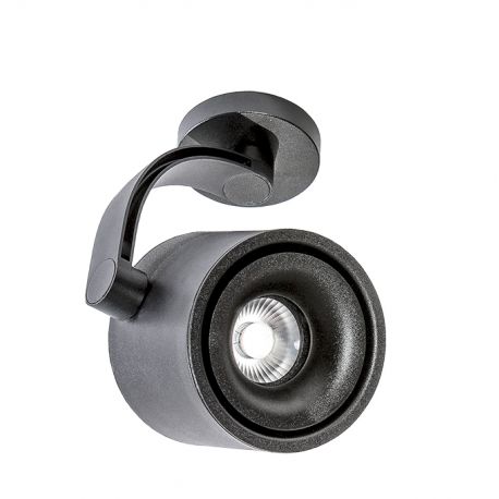 Plafoniere cu spoturi, Spoturi aplicate - Spot LED cu brat aplicat directionabil de tavan/plafon COSTA negru