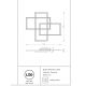 Lustre aplicate - Lustra LED aplicata design modern Rida neagra