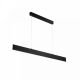 Pendule, Lustre suspendate - Lustra LED slim cu iluminat Up&Down Step 30W neagra