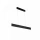 Pendule, Lustre suspendate - Lustra LED slim cu iluminat Up&Down Step 23W neagra
