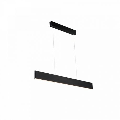 Pendule, Lustre suspendate - Lustra LED slim cu iluminat Up&Down Step 23W neagra