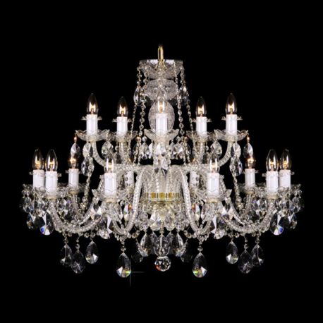 Lustre Cristal Bohemia - Lustra 15 brate cristal Bohemia