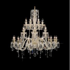 Lustre Cristal Bohemia - Lustra 24 brate cristal Bohemia