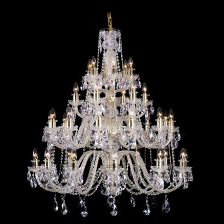 Lustre Cristal Bohemia - Lustra 36 brate cristal Bohemia