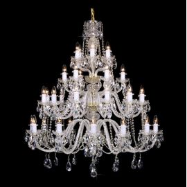 Lustre Cristal Bohemia - Lustra 36 brate cristal Bohemia