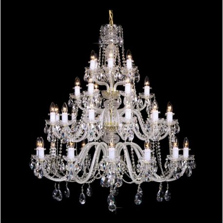 Lustre Cristal Bohemia - Lustra 36 brate cristal Bohemia