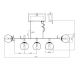 Candelabre, Lustre - Candelabru design deosebit Erich nickel, 5L