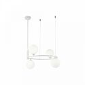 Lustra design modern cu 4 surse de lumina Ring alba