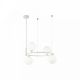 Pendule, Lustre suspendate - Lustra design modern cu 4 surse de lumina Ring alba