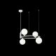 Pendule, Lustre suspendate - Lustra design modern cu 4 surse de lumina Ring alba