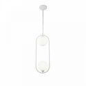 Lustra / Pendul design modern cu 2 surse de lumina Ring alb