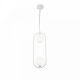 Pendule, Lustre suspendate - Lustra / Pendul design modern cu 2 surse de lumina Ring alb