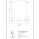 Pendule, Lustre suspendate - Lustra design modern cu 6 surse de lumina Ring neagra