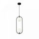 Pendule, Lustre suspendate - Lustra / Pendul design modern cu 2 surse de lumina Ring negru