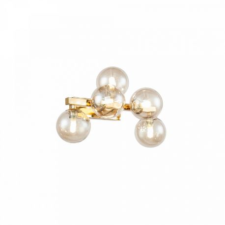 Aplice, corpuri de iluminat pentru pereti - Aplica perete moderna design deosebit Dallas 5 aurie
