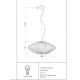 Pendule, Lustre suspendate - Lustra design modern 52cm Plec aurie