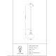 Pendule, Lustre suspendate - Pendul design modern 21,5cm Tone